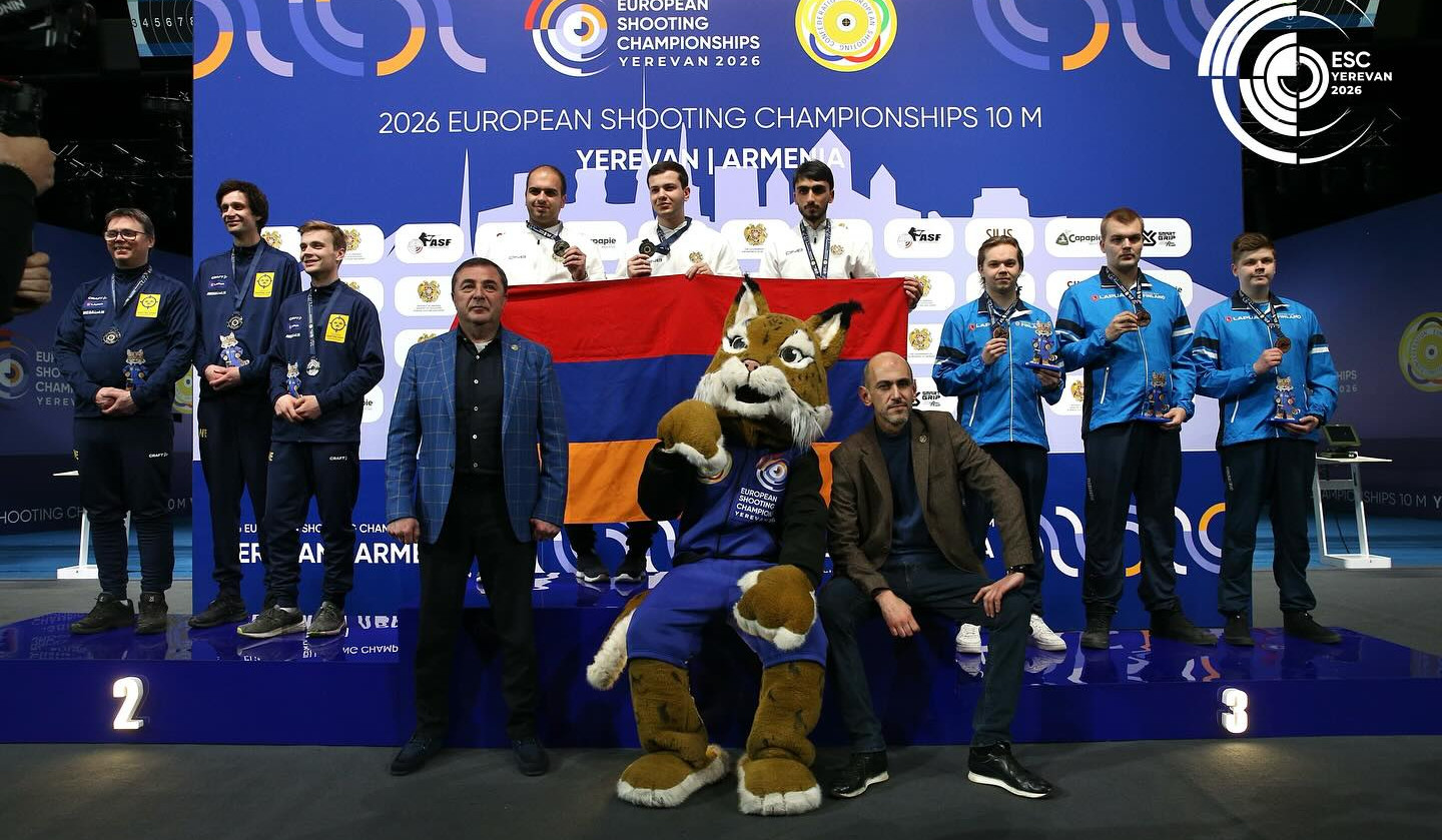 Հրաձգության ԵԱ. Հայաստանի տղամարդկանց ընտրանին թիմային հաշվարկում դարձել է ոսկե մեդալակիր