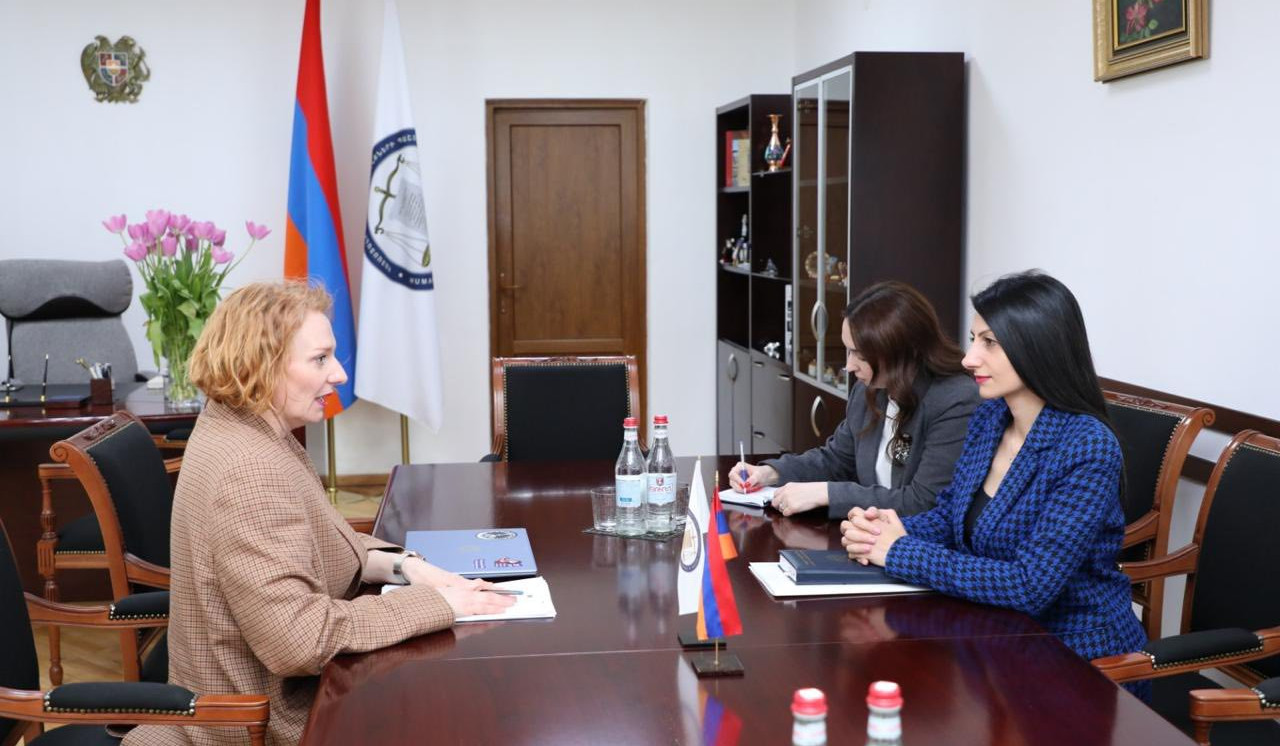 Անահիտ Մանասյանն ընդունել է Ռաուլ Վալենբերգի մարդու իրավունքների և մարդասիրական իրավունքի ինստիտուտի Հայաստանյան գրասենյակի տնօրենին