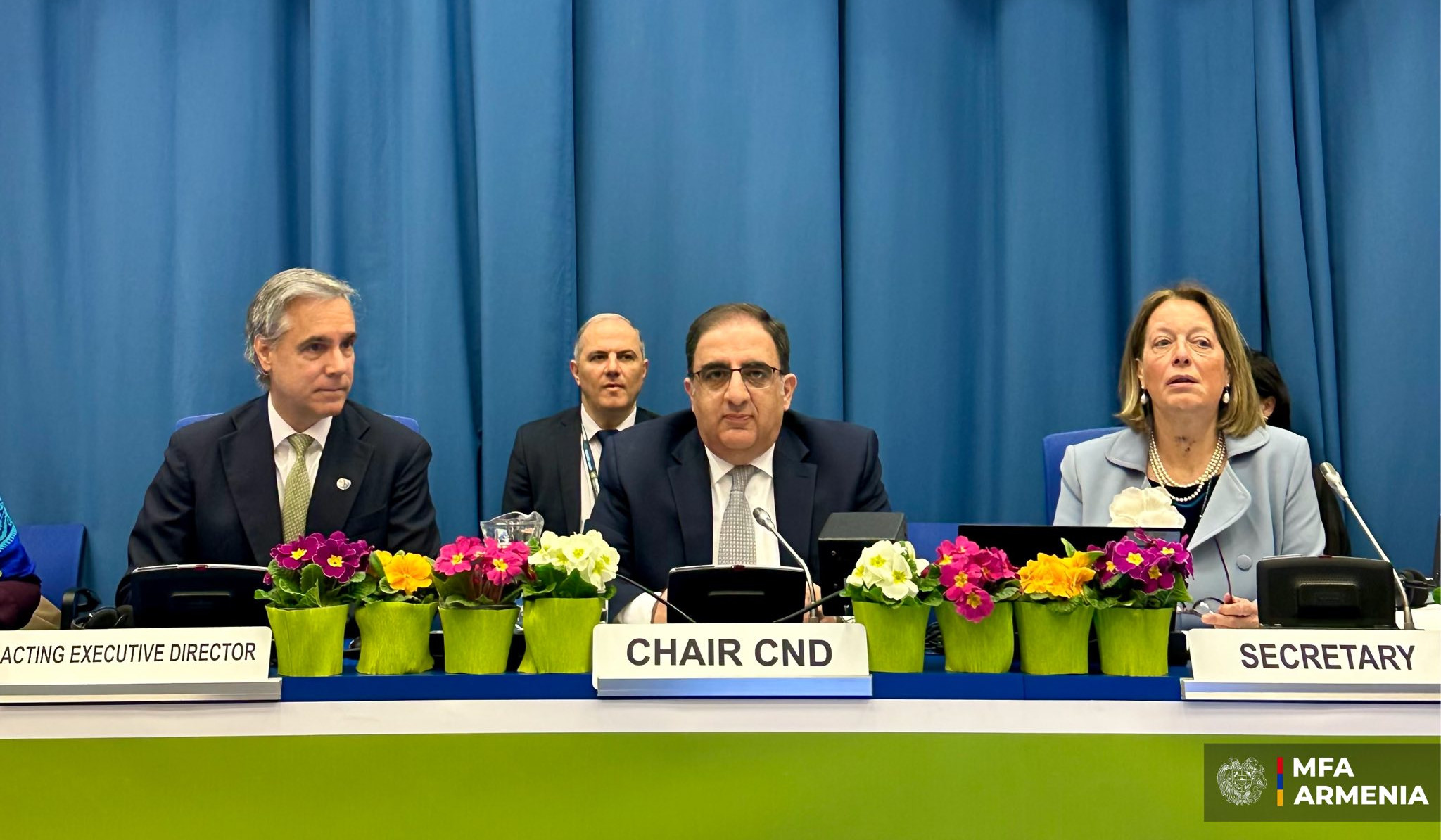 Հայաստանի նախագահությամբ մեկնարկել է ՄԱԿ-ի Թմրամիջոցների հարցերով հանձնաժողովի նստաշրջանը