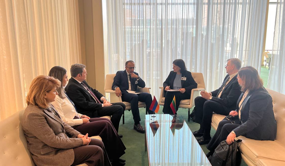 Արսեն Թորոսյանը հանդիպում է ունեցել  Լիտվայի գործընկերոջ հետ․ համագործակցության ընդլայնմանն առնչվող հարցեր են քննարկվել