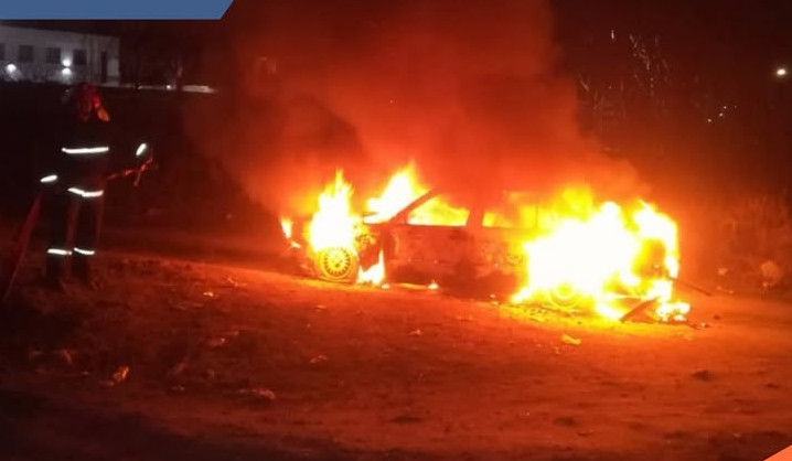 Երևանի Րաֆֆու փողոցում ավտոմեքենա է այրվել