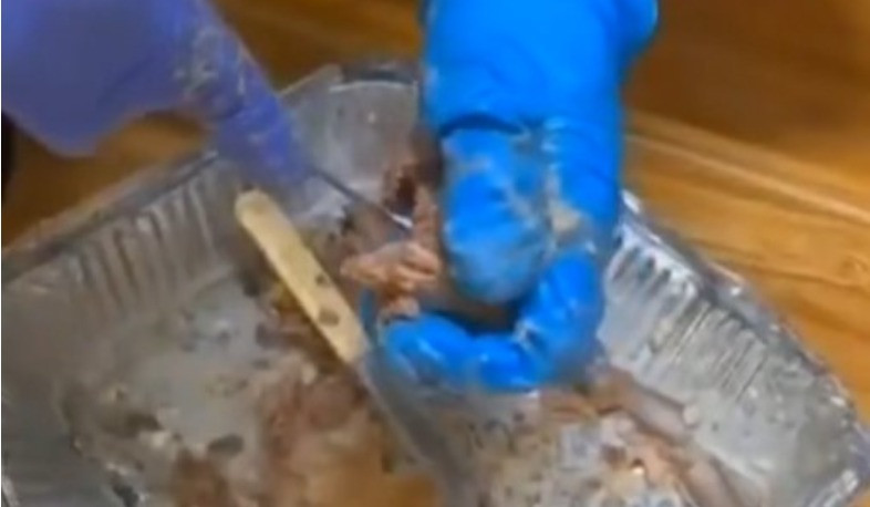 Դատապարտյալի անվամբ բերված հանձնուքում՝ եփված մսի ոսկորների միջից, հայտնաբերել է 7 փաթեթ մարիխուանային նմանվող զանգվածով