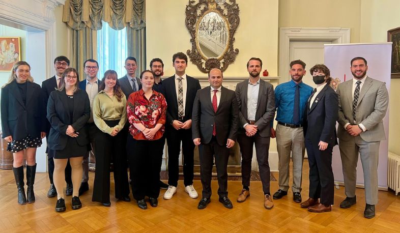 Նարեկ Մկրտչյանը ԱՄՆ-ում հանդիպել է Ջորջթաունի համալսարանի ուսանողների հետ