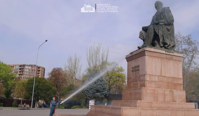 ՆԳՆ ստորաբաժանումները իրականացրել են հուշարձանների լվացման և հարակից տարածքների բարեկարգման աշխատանքներ