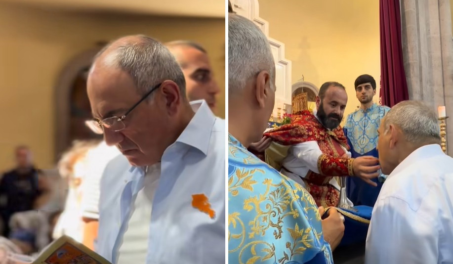 Մալաթիա-Սեբաստիայի Սուրբ երրորդություն եկեղեցում մասնակցեցի սուրբ և անմահ պատարագի. Փաշինյան