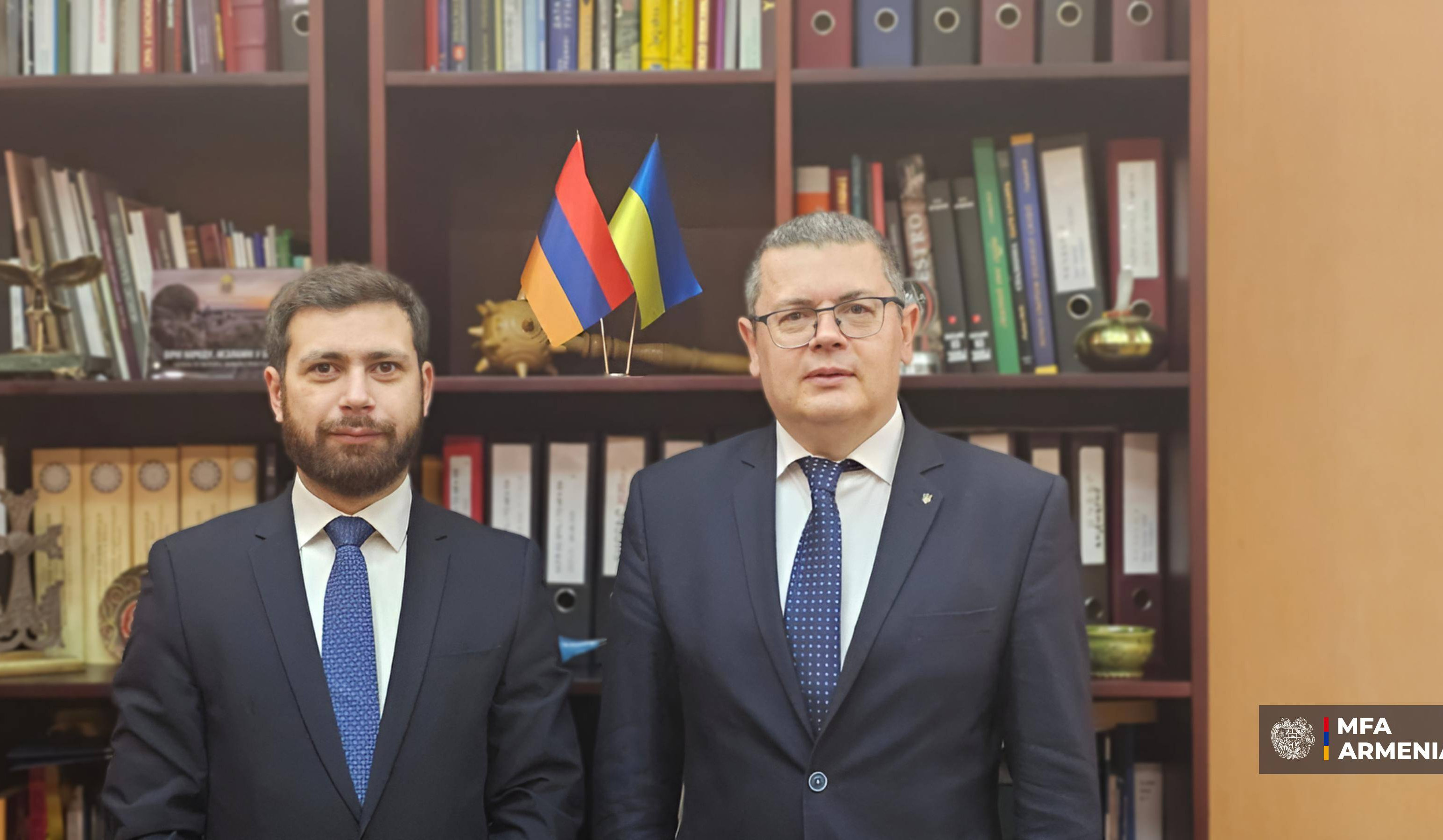 Վահան Կոստանյանը և Օլեկսանդր Մերեժկոն քննարկել են Հայաստան-Ուկրաինա համագործակցության օրակարգը