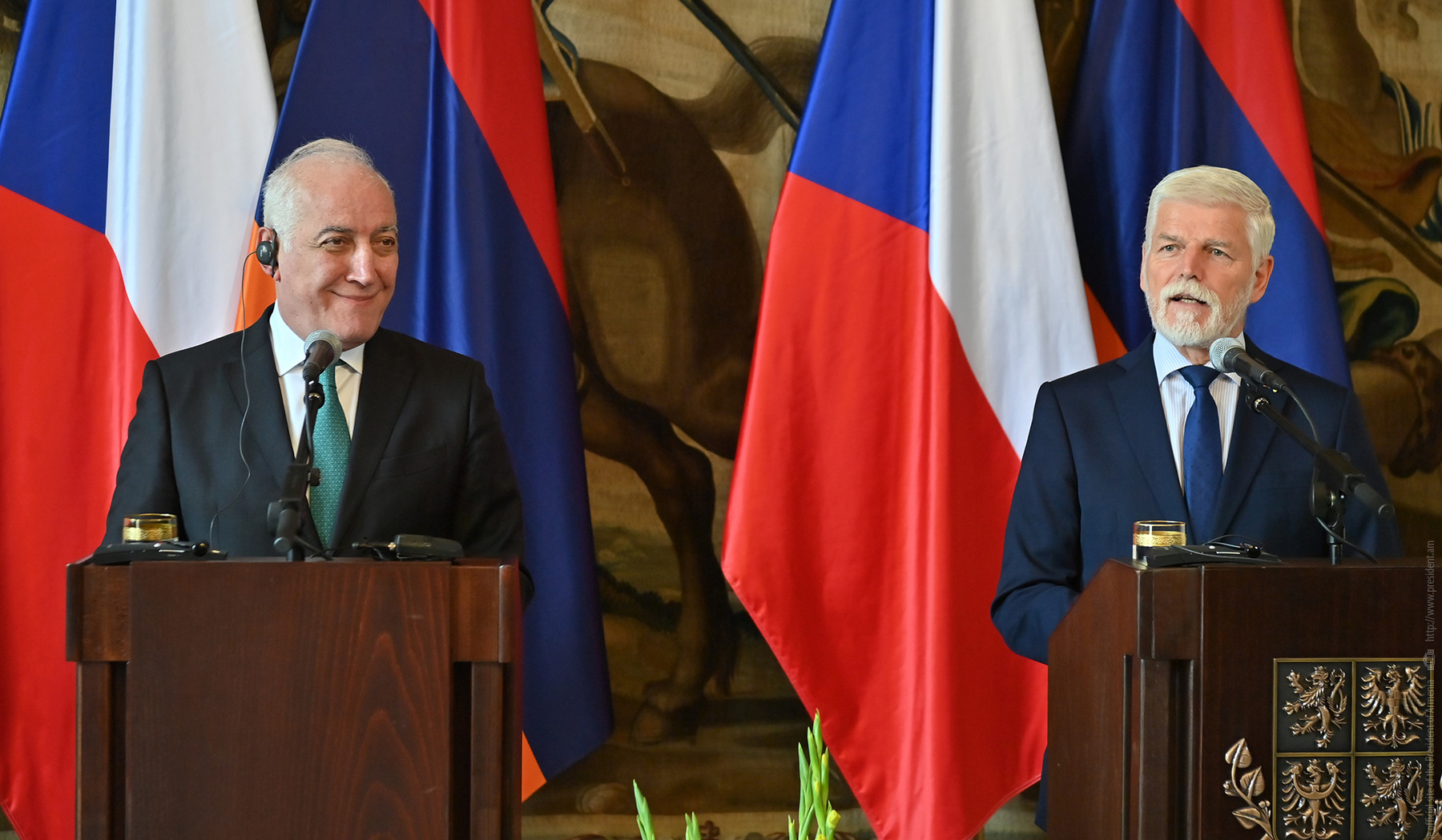 Այս այցը պատեհ հնարավորություն է՝ մեր երկրների բարեկամական հարաբերությունները նոր բովանդակությամբ ու հավակնոտ օրակարգով համալրելու համար. Վահագն Խաչատուրյանը՝ Չեխիայի նախագահին