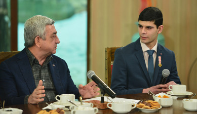 RA President Serzh Sargsyan's Meeting with Demobilized Soldiers