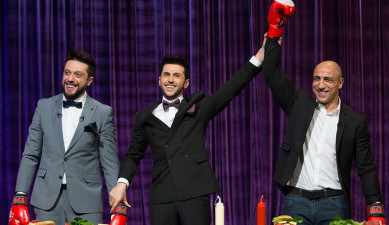 Nice evening. Shushan Petrosyan, Arthur Abraham