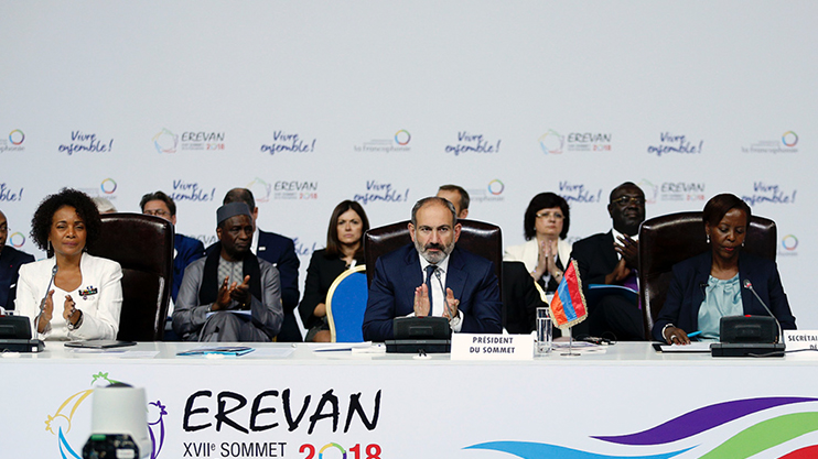 Итоговая пресс-конференция 17-го саммита Франкофонии