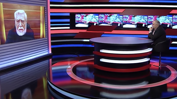 Պետրոս Ղազարյանի հեռավար հարցազրույցը Մեծի տանն Կիլիկիո կաթողիկոս Արամ Առաջինի հետ