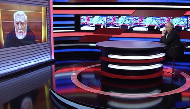 Պետրոս Ղազարյանի հեռավար հարցազրույցը Մեծի տանն Կիլիկիո կաթողիկոս Արամ Առաջինի հետ