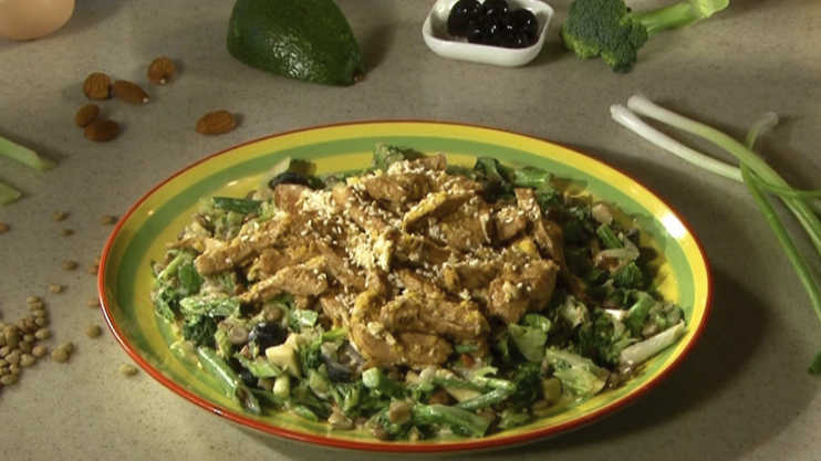 Готовим вместе. Чечевица с куриным мясом и овощами