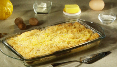 Готовим вместе. Пирог с творогом, миндалем и тестом кадаиф