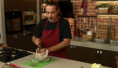 Готовим вместе. Фаршированная курица